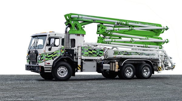 32 meter 5 section Double Z Concrete Boom Pump